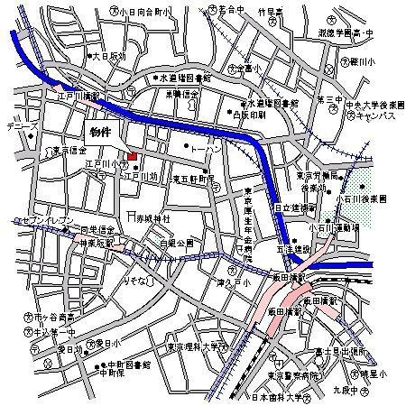 パークアクシス神楽坂ステージの地図