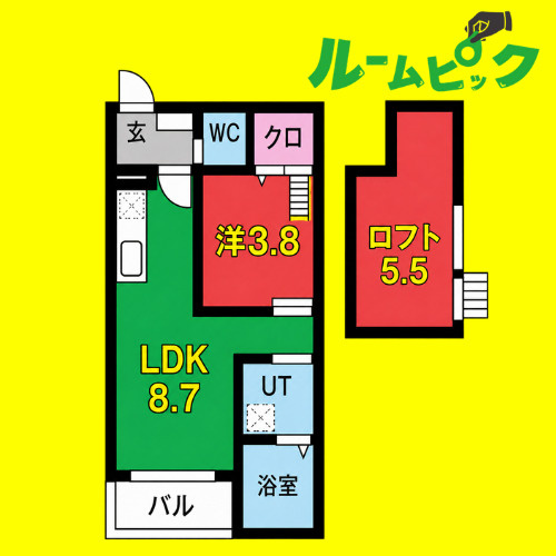 Prestige(プレステージ)　名古屋市賃貸　仲介手数料無料の間取り
