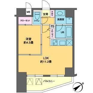 カスタリア北上野の間取り