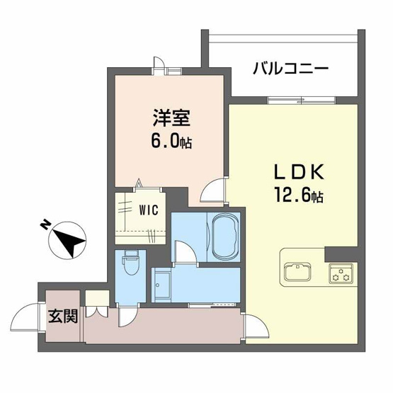 【間取り】 | シャーメゾンマーレ竹下 | シャーメゾンマーレ竹下 A0302号-6