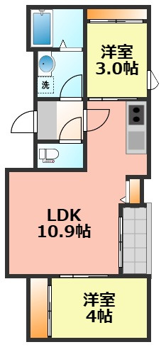 【間取り】 | REGALESTサンメゾン栄生