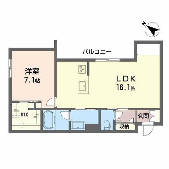 【間取り】 | シャーメゾンマーレ竹下 | シャーメゾンマーレ竹下 A0206号-6