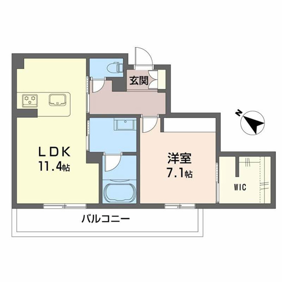 【間取り】 | シャーメゾンマーレ竹下 | シャーメゾンマーレ竹下 A0204号-6