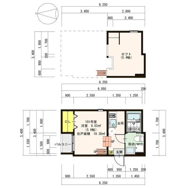 OBED ESTATE hanatenの間取り