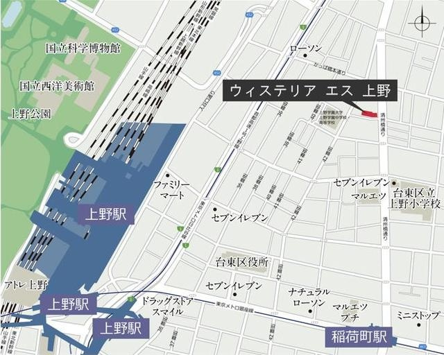 ウィステリア　エス　上野 の地図
