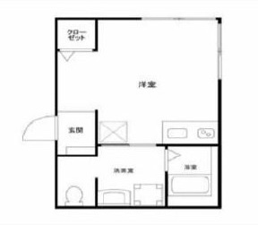 クレール千駄木　Ｂ棟の間取り|間取りです。
