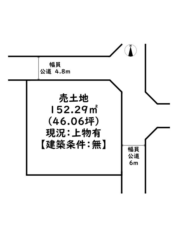 姫路市香寺町広瀬/売土地の土地図