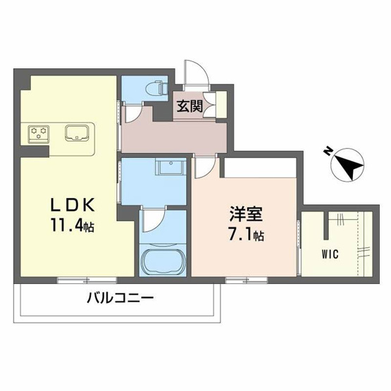 【間取り】 | シャーメゾンマーレ竹下 | シャーメゾンマーレ竹下 A0104号-6
