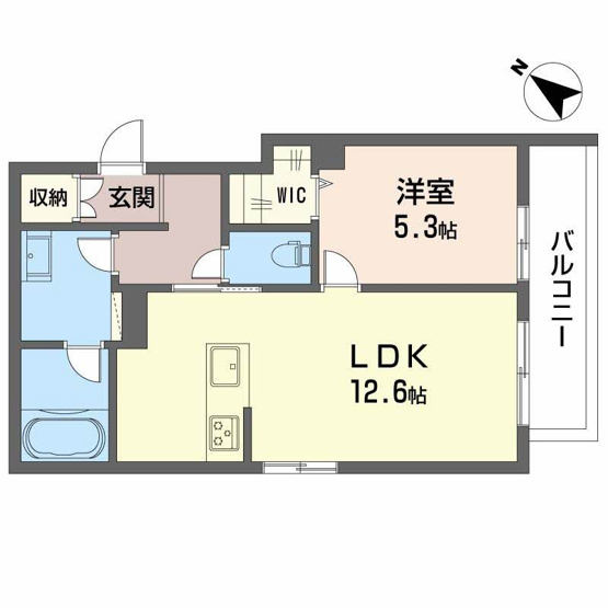 【間取り】 | シャーメゾンマーレ竹下 | シャーメゾンマーレ竹下 A0103号-6