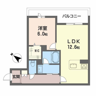【間取り】 | シャーメゾンマーレ竹下 | シャーメゾンマーレ竹下 A0102号-6