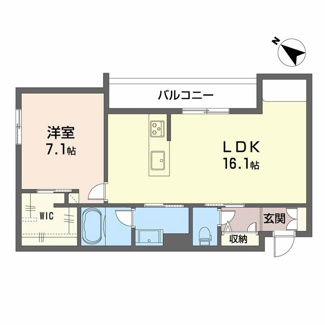 【間取り】 | シャーメゾンマーレ竹下 | シャーメゾンマーレ竹下 A0306号-6