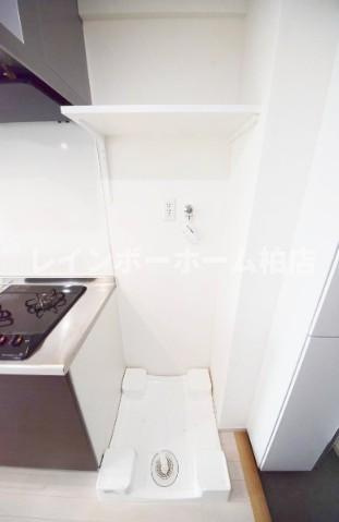 特典：仲介手数料が50％OFFです‼の設備|室内洗濯機置き場です