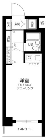 朝日プラザ東池袋の間取り|間取りです。