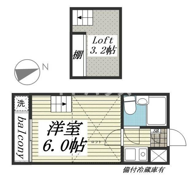 ジュネパレス新検見川第０１の間取り