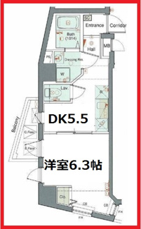 【間取り】 | レアシス西日暮里