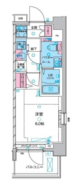 ジェノヴィア京成立石スカイガーデンの間取り|間取りです。