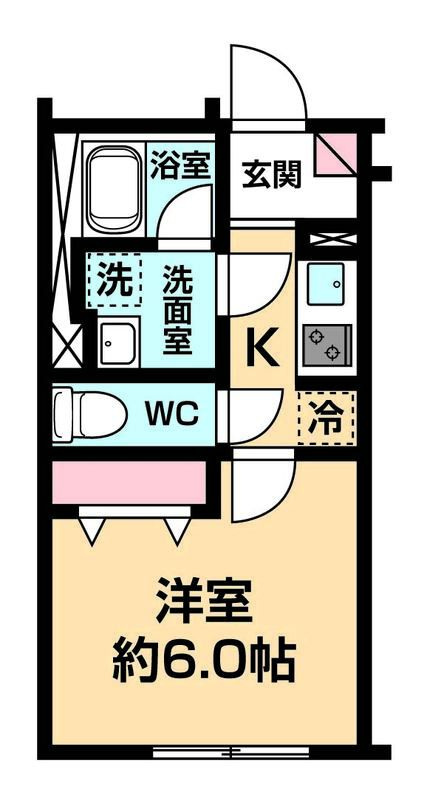 ハーモニーフラッツ神楽坂の間取り|間取りです。