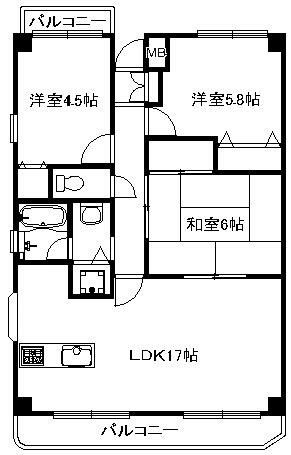 ラフィーネ八千代の間取り