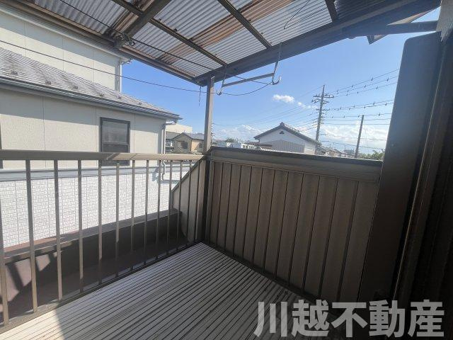 【川越かし野台】和の佇まいの５DKのバルコニー|南に面した明るいバルコニー