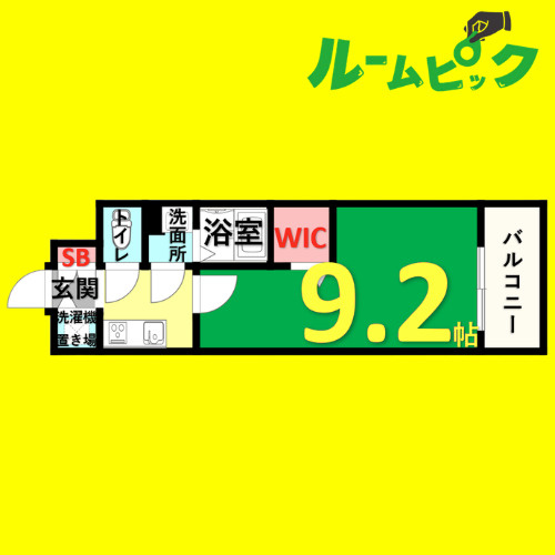 エスリード今池ルミナス　名古屋市賃貸　仲介手数料無料の間取り