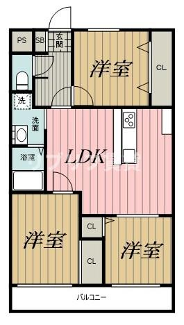 総建みどりハイムの間取り