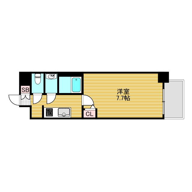 MJC大阪ラフィーネの間取り