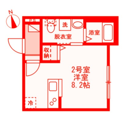 ベイルーム京急久里浜の間取り|お洒落なカウンターキッチンタイプ