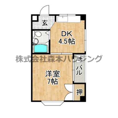 【間取り】 | 　シャトー寺浦