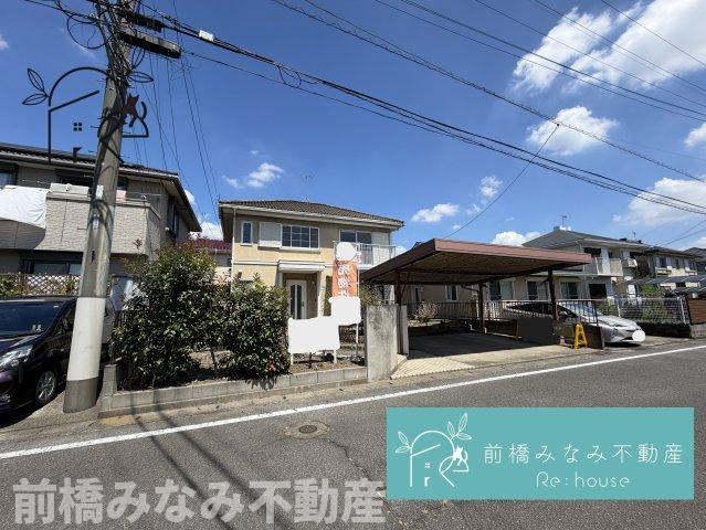 【中古】前橋市下大島町　２LDKの前面道路含む現地写真|前面道路含む現地写真です
