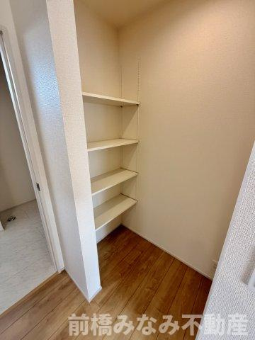 【新築】前橋市後家町　１号棟(全２棟)　ブルーミングガーデン　新築建売分譲の収納|専用の収納スペースです