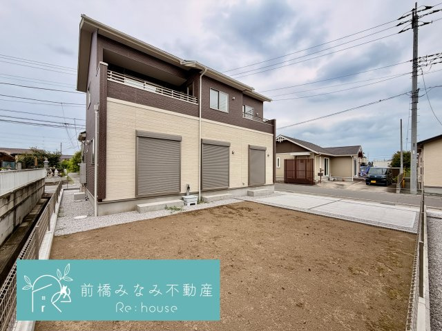 【新築】前橋市後家町　１号棟(全２棟)　ブルーミングガーデン　新築建売分譲の外観|外観は落ち着いています