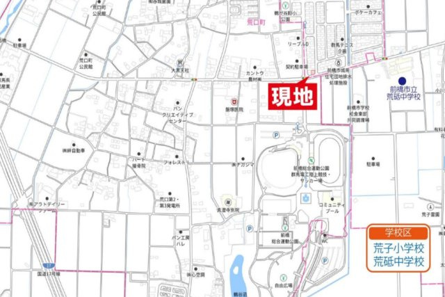 【中古】前橋市鶴が谷町　５Kの地図