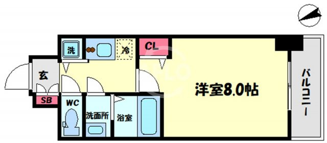 ディクス福島レジデンスの間取り|ディクス福島レジデンス　開放感ある間取り