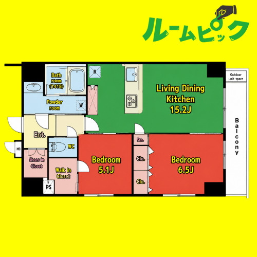 ルネフラッツ今池駅前South　名古屋市賃貸　仲介手数料無料の間取り
