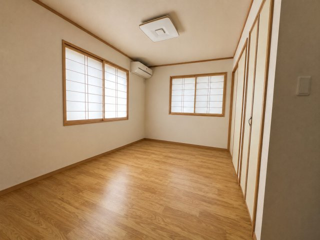 江戸川区北小岩8丁目戸建ての洋室|一日の終わりを心地よく。ゆったり過ごせる6.5帖の洋室。※一部画像は私物消去CGを施しています。