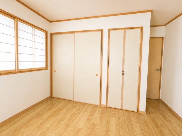 江戸川区北小岩8丁目戸建ての収納|奥行きある押入収納。※一部画像は私物消去CGを施しています。