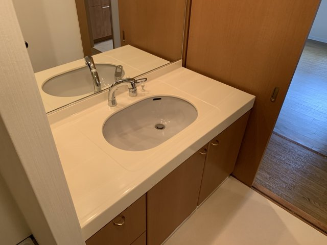 芦屋市船戸町の賃貸マンションの洗面所
