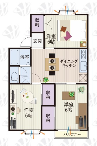 【間取り】 | b’CASA行田Ⅲre-born | 「b’CASA行田Ⅲre-born」