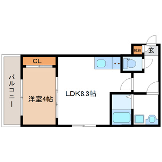 【間取り】 | リーフテラス瓜破東