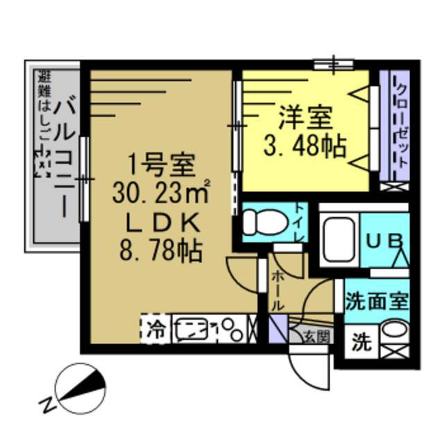 メラース　特典：仲介手数料が無料です!!の間取り