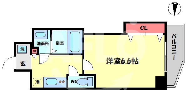 ラグゼ都島Ⅰの間取り|ラグゼ都島北I　間取り