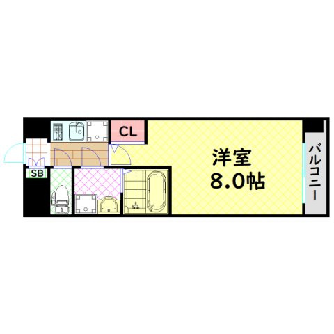 【間取り】 | プロシード心斎橋東ヴァンターレ