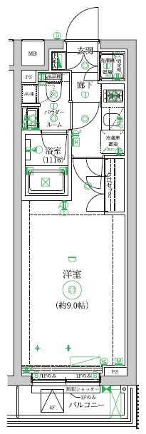 セジョリ中野新橋レジデンスの間取り