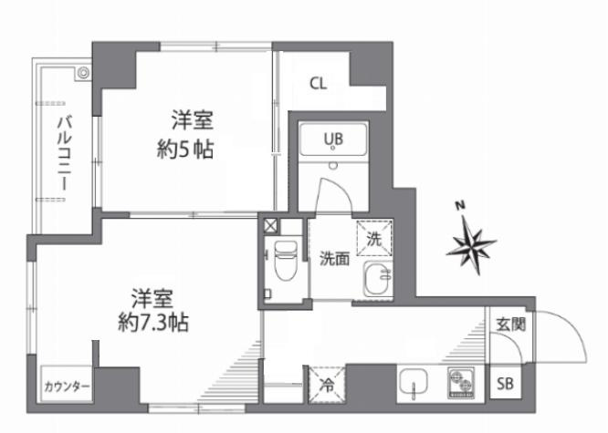 アセンションアイディ浅草の間取り|間取り図
