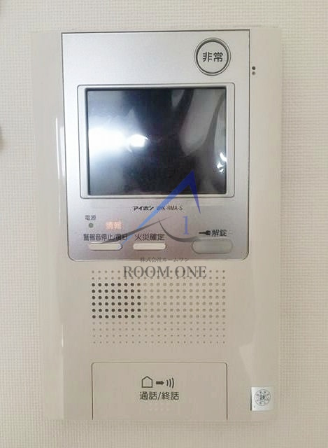 プレール・ドゥーク亀戸Ⅴのセキュリティ|モニター付きインターホンです。