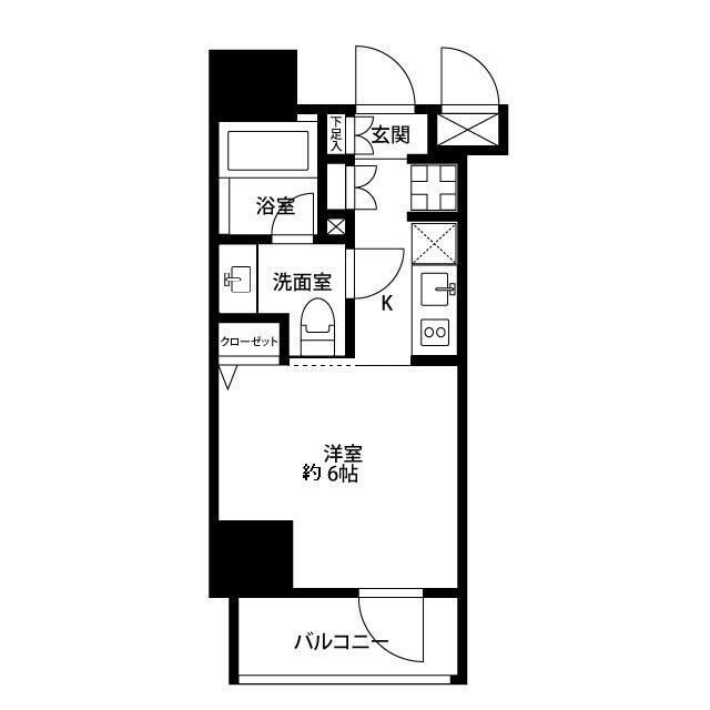プレール・ドゥーク亀戸Ⅴの間取り|間取りです。