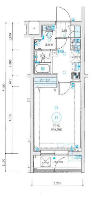 MAXIV蓮根DUEの間取り