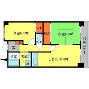 山田マンションビューテラスの間取り