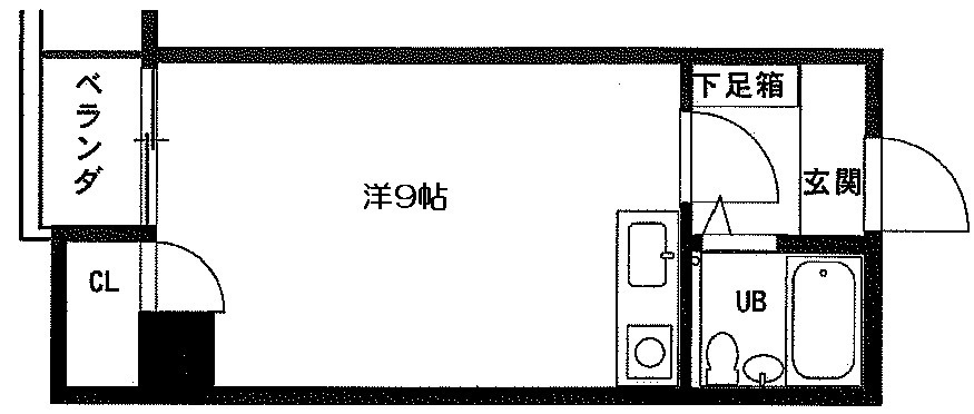 北堀江レジデンスの間取り|元々UBの箇所が、同じ広さで、セパレートになっております