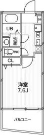ルクレ阿波座レジデンスの間取り